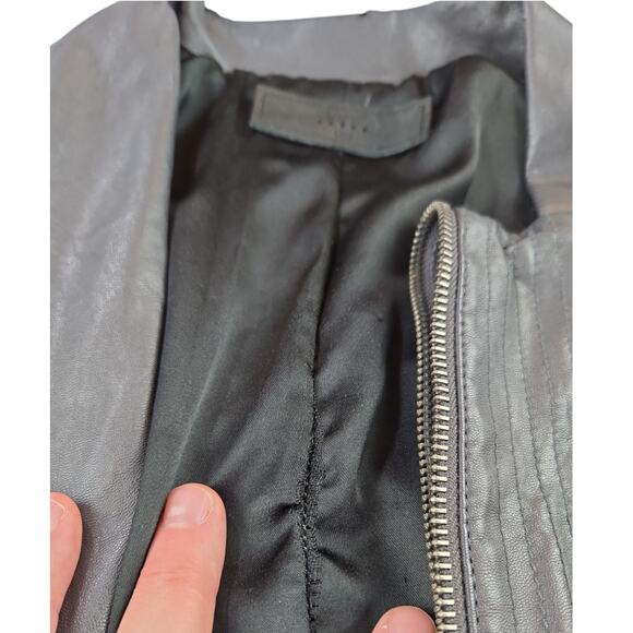 BlankNYC | Grey, Faux Leather, Moto Jacket | Size Medium - Picture 7 of 8